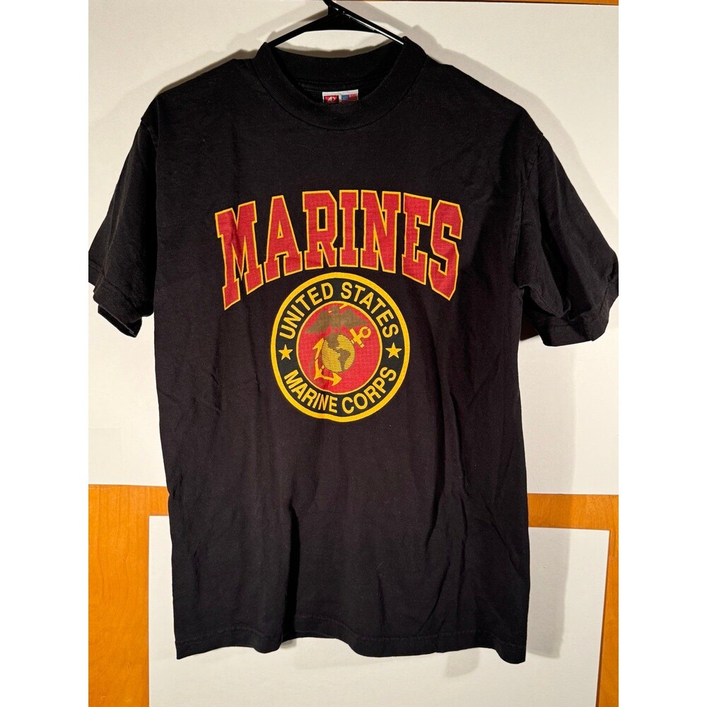 Vintage Bay Side USMC United‎ States Marine Corps Shirt Medium USA
